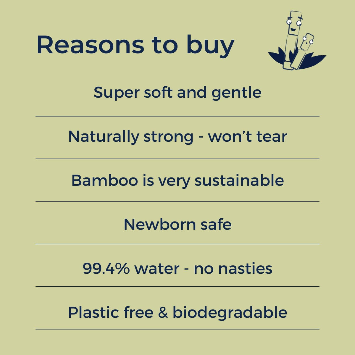 Mum & You Bamboo Baby Wipes Multipack – 99.4% Water, 100% Biodegradable, Fragrance Free, Sensitive Skin, 1080 Wipes