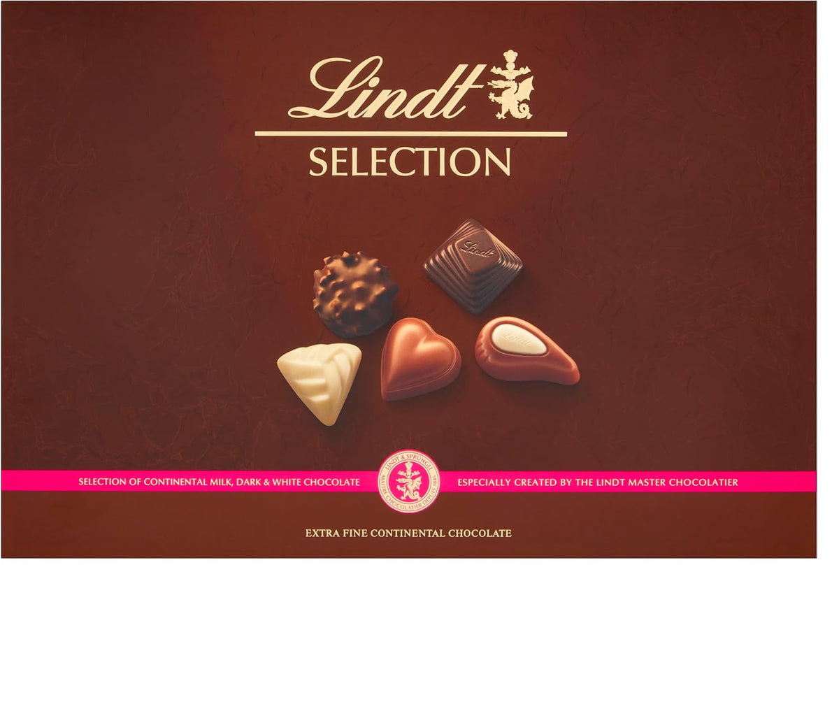Lindt Selection Extra Fine Continental Chocolate Box Extra Large – 40 Assorted Chocolates 427g