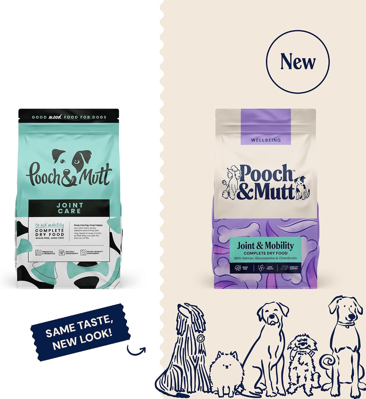 Pooch & Mutt Joint Care Dry Dog Food – Salmon & Sweet Potato 10KG | Grain-Free & Joint Support