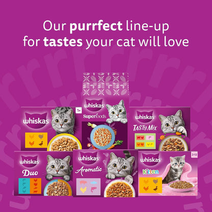 WHISKAS 1+ Adult Classic Selection in Gravy – 84 x 85g